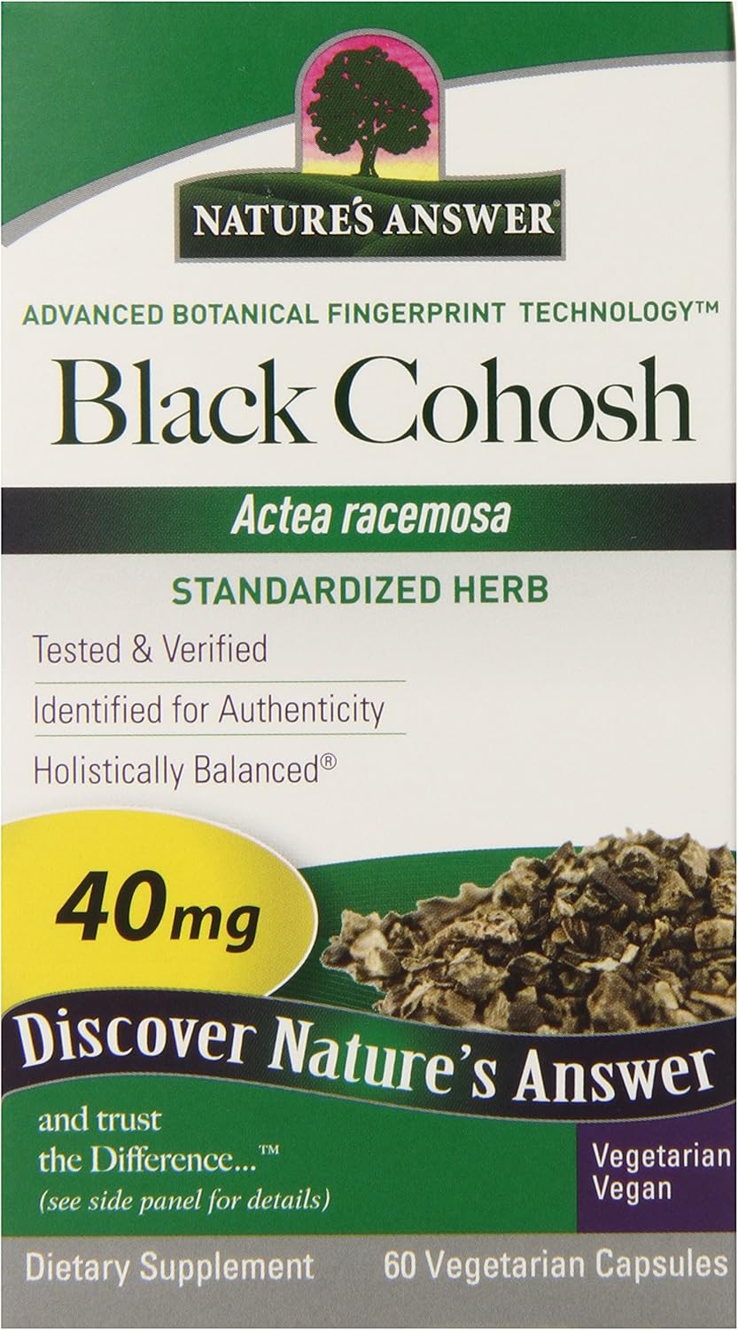 Nature's Answer Black Cohosh Root Standardized, Vegetarian