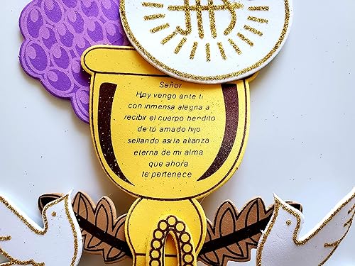 Miniatura 2 de Party Supplies Espuma Diseño - Decoración Espuma Nina o Nino Favors. (10) Piezas de Fomi Angelitos Mi Primera Comunión