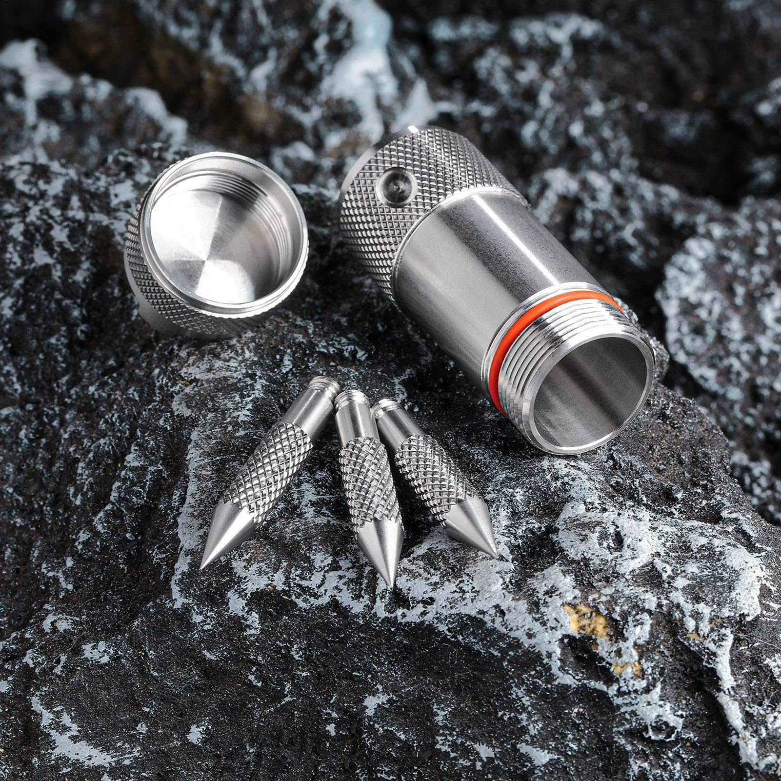 Titan-Enterhaken – gezackte Grappling-Klauen, Rettungs-Enterhaken, Überlebens-Grapple | Outdoor-Bergsteigen, Abnehmbarer 3-Klauen-/4-Klauen-Seilhaken, Kletterkrallen-Karabiner zum Heben von Dingen