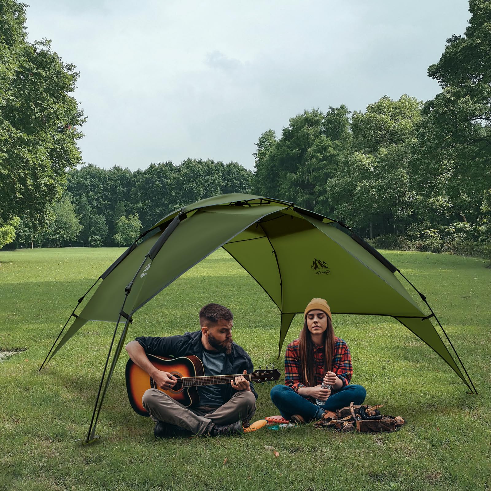 Night Cat Pop Up Tent 2 3 Person Man Wodoodporny namiot Namiot oddycha łatwą regulacją podczas wędrówek na kempingu