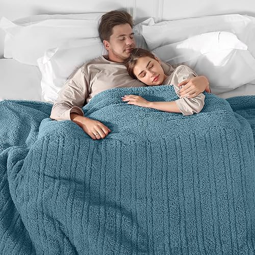 Vista 52 de Manta térmica, manta eléctrica con 5 niveles de calefacción y apagado automático de 4 horas, manta de calentamiento rápido de sherpa súper suave