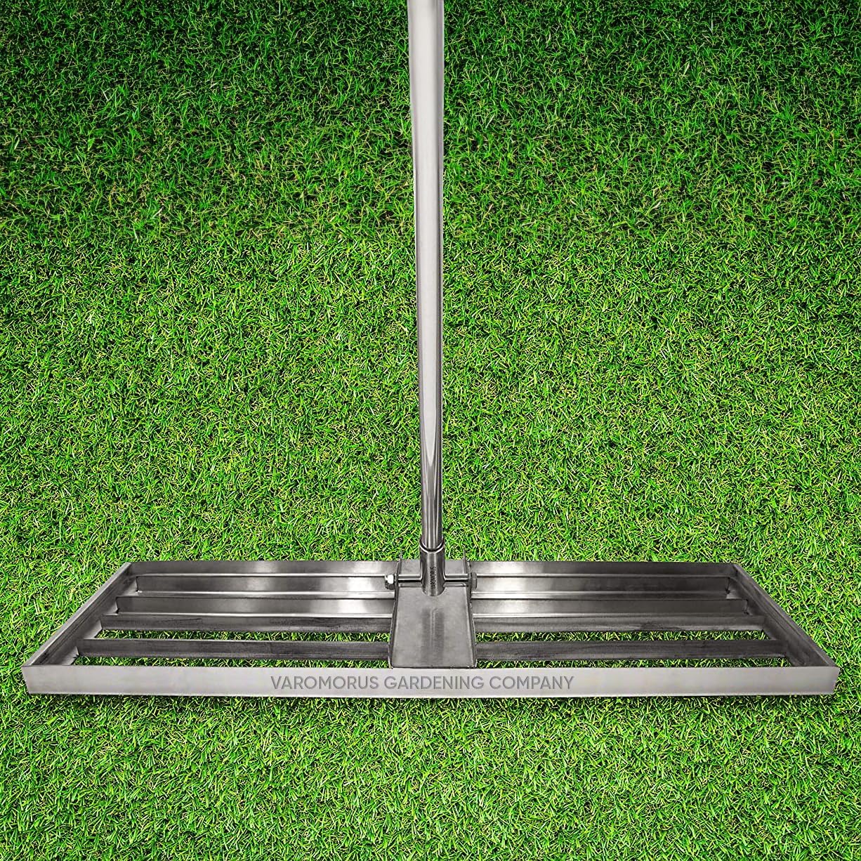 304 Stainless Steel Lawn Leveling Rake 36'' x 10