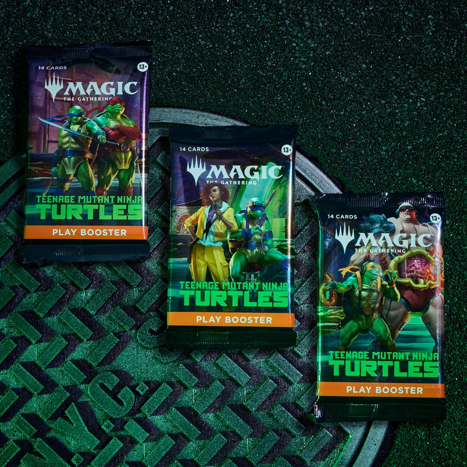 Magic: The Gathering | Teenage Mutant Ninja Turtles - Bundle | 9 Play Boosters, 30 Lands, Foil Alt-Art Promo Card + Exclusive Accessories | Collectible Trading Card Game