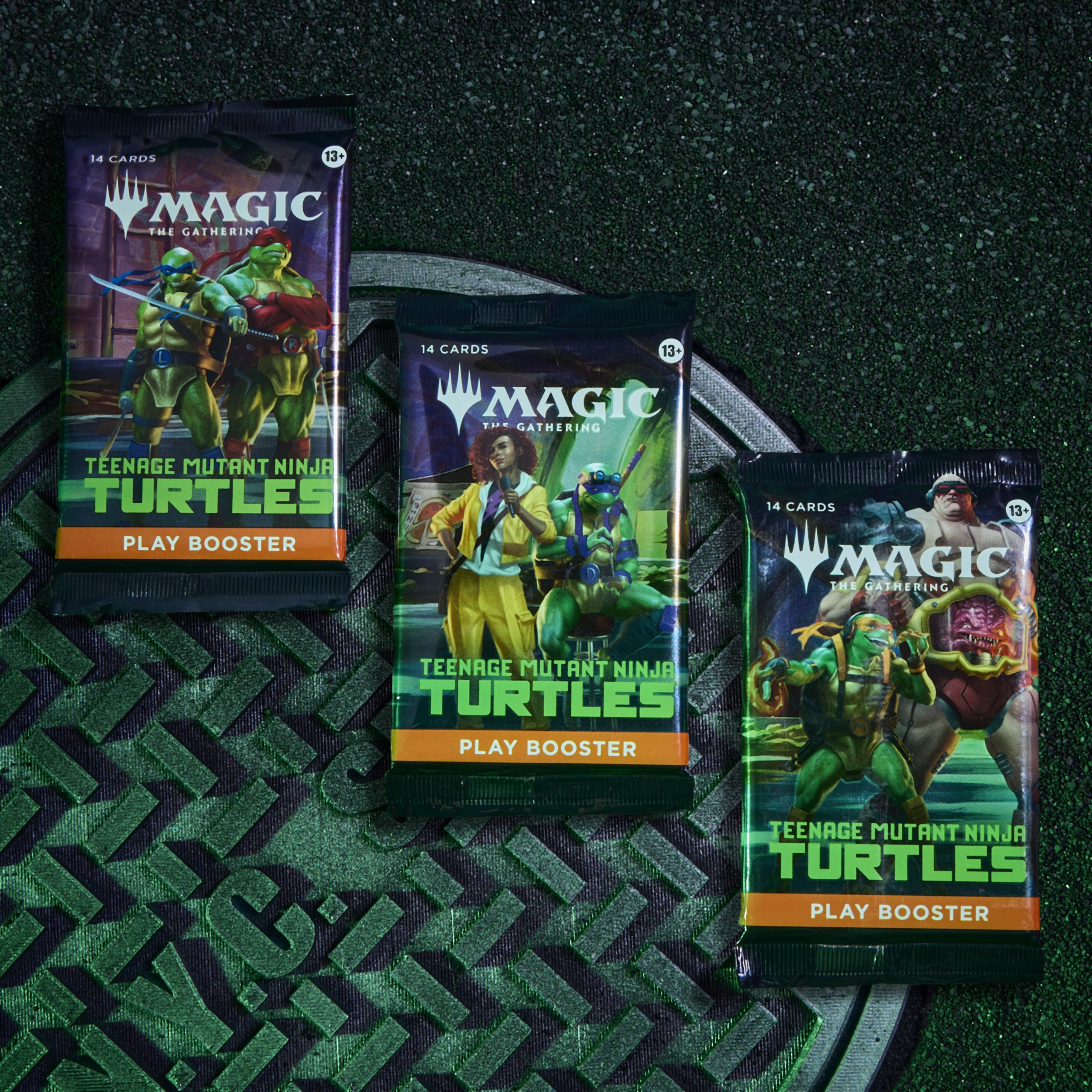 Amazon.com: Magic: The Gathering | Teenage Mutant Ninja Turtles - Bundle |  9 Play Boosters, 30 Lands, Foil Alt-Art Promo Card + Exclusive Accessories 