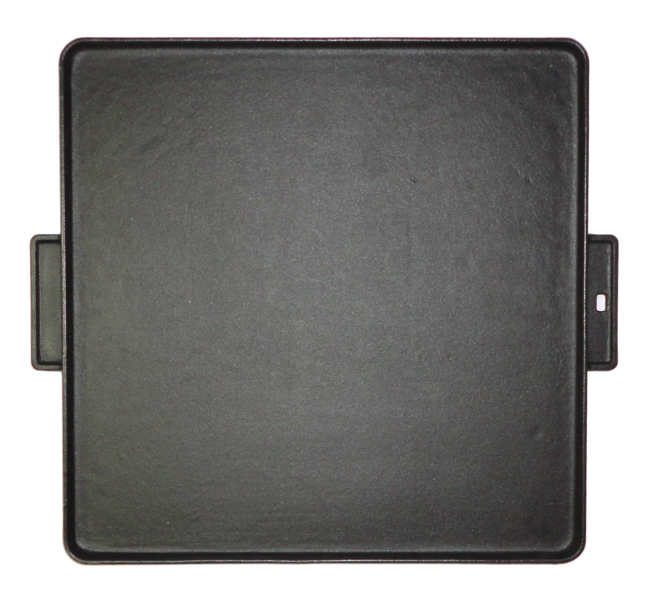 Franza Piastra in ghisa professionale reversibile carne pesce smaltata vetrificata per alimenti 380 x 380 mm. - Y8051