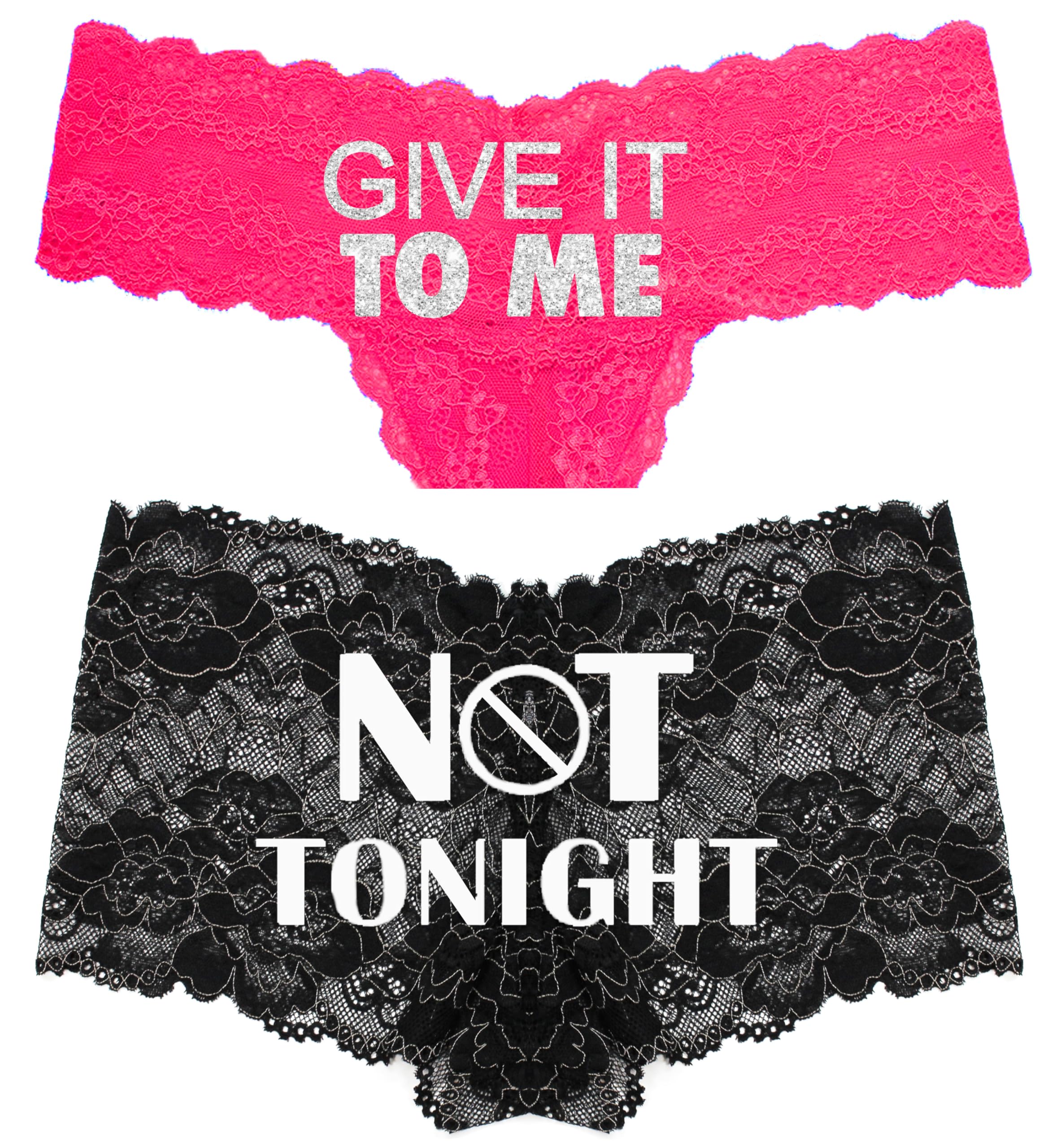RhinestoneSash Funny Bachelorette Party Gifts - Wedding Night Lingerie - Sexy Bride Panties