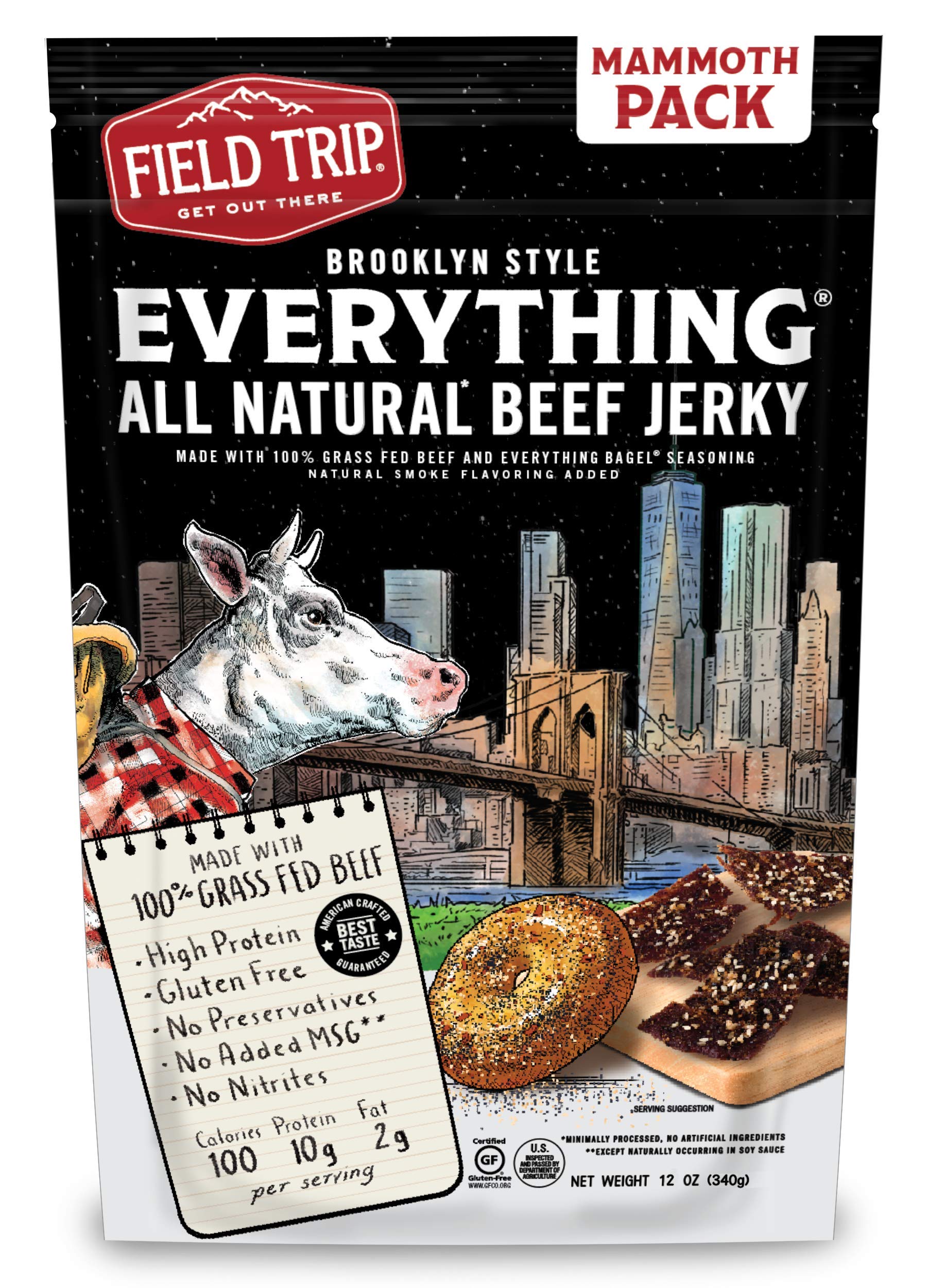 Buy Field Trip Beef Jerky Gluten Free Jerky, Low Carb, Healthy High Protein Snacks with No