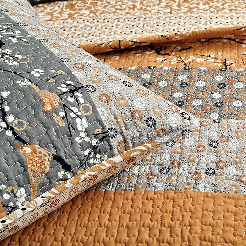 Miniatura 4 de Juego de cama reversible de 3 piezas, diseño de rayas