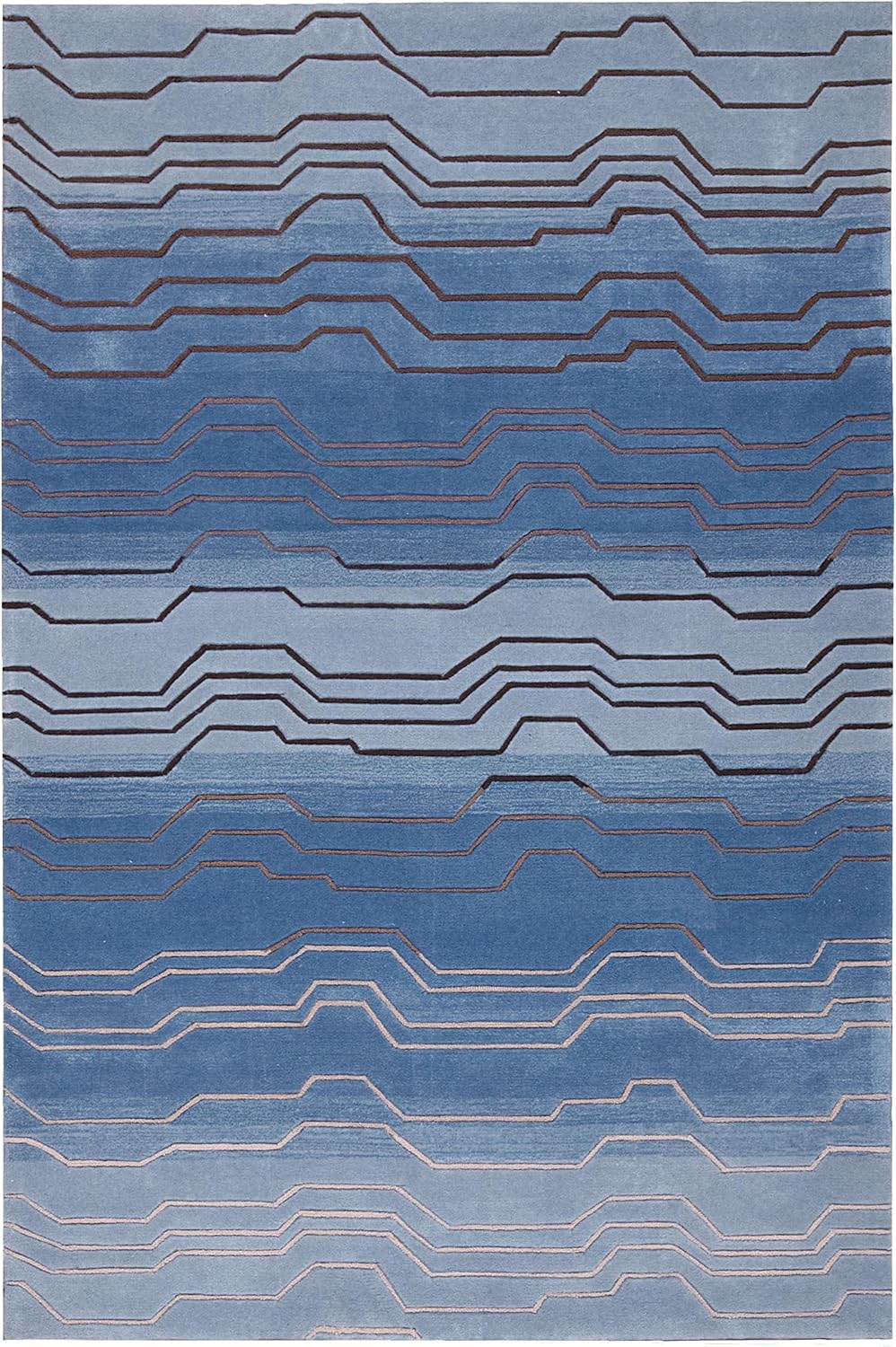 Rug Squared Marietta Contemporary Area Rug , 5Feet by 7
