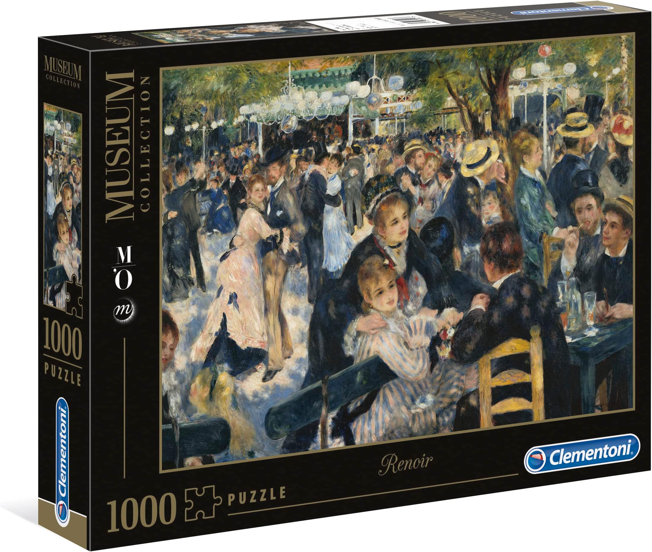 Clementoni 31412 Renoir - Dance in the Moulin de la Galette - Puzzle 1000 Pieces, Museum Collection, Skill Game for the Whole Family, Adult Puzzle from 14 Years