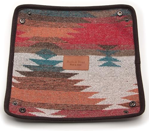 Miniatura 3 de Ruth&Boaz Bandeja de valet de tela de lana Bandeja EDC Bandeja de lana de plataforma de colocación adecuada para viajes de 8 x 8 pulgadas