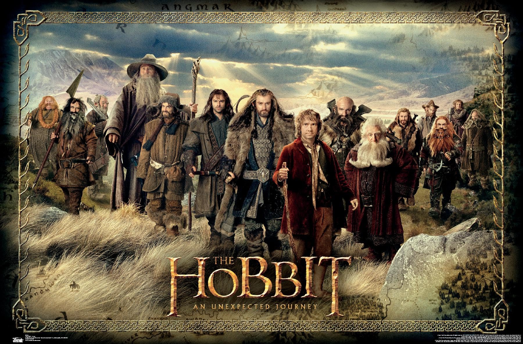 Trends International The Hobbit: An Unexpected Journey - Group Wall Poster, 14.725" x 22.375", Premium Unframed Version