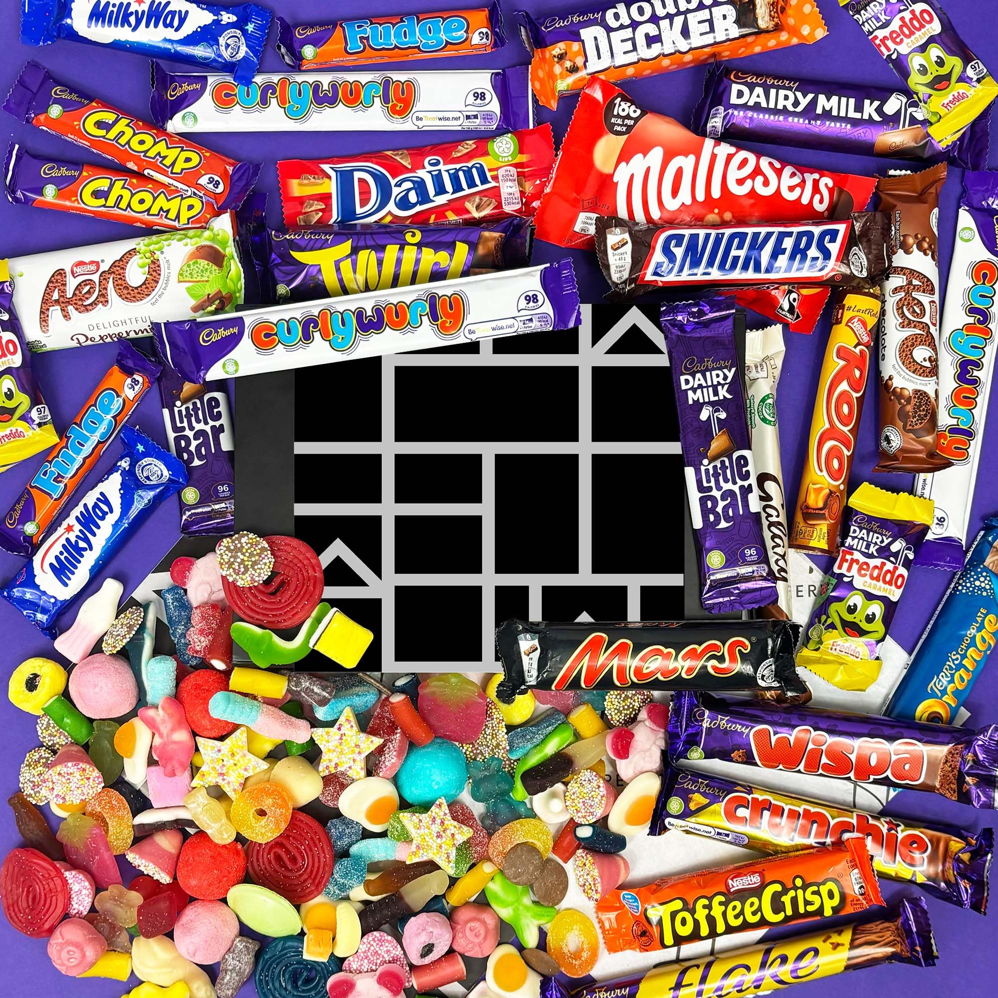 Chocolate Lovers & Ultimate Pick N Mix Gift Hamper - Awesome Selection of Delicious Chocolates With Fizzy & Jelly Pick N Mix Sweets