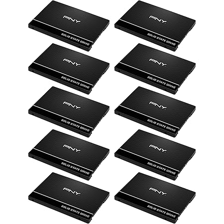 PNY SSD7CS900-240-RBX10 240GB 2.5” SATA III Internal Solid State Drive, 10-Pack