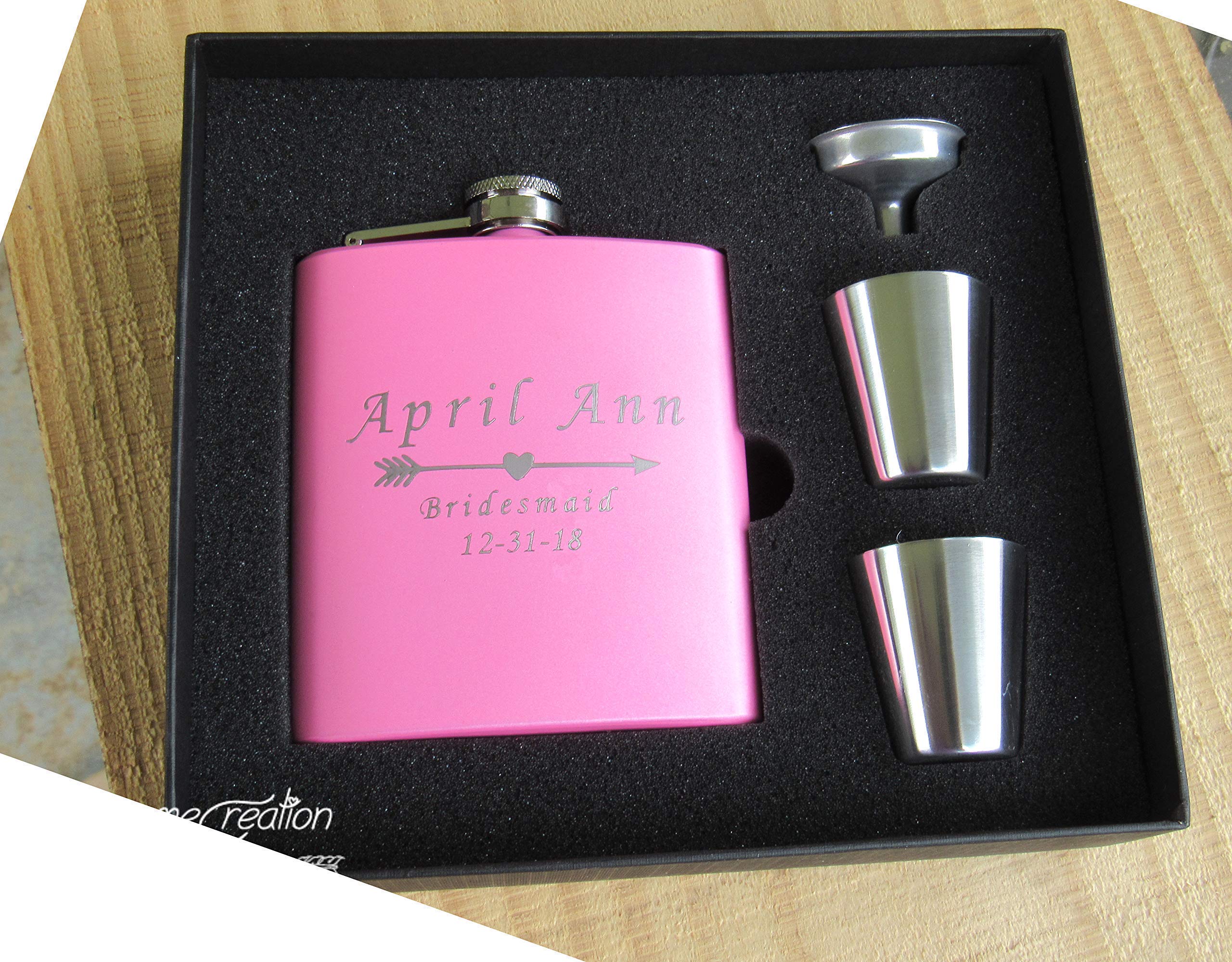 Personalized Flask for Women, Various Designs to Choose, Flask 6 oz