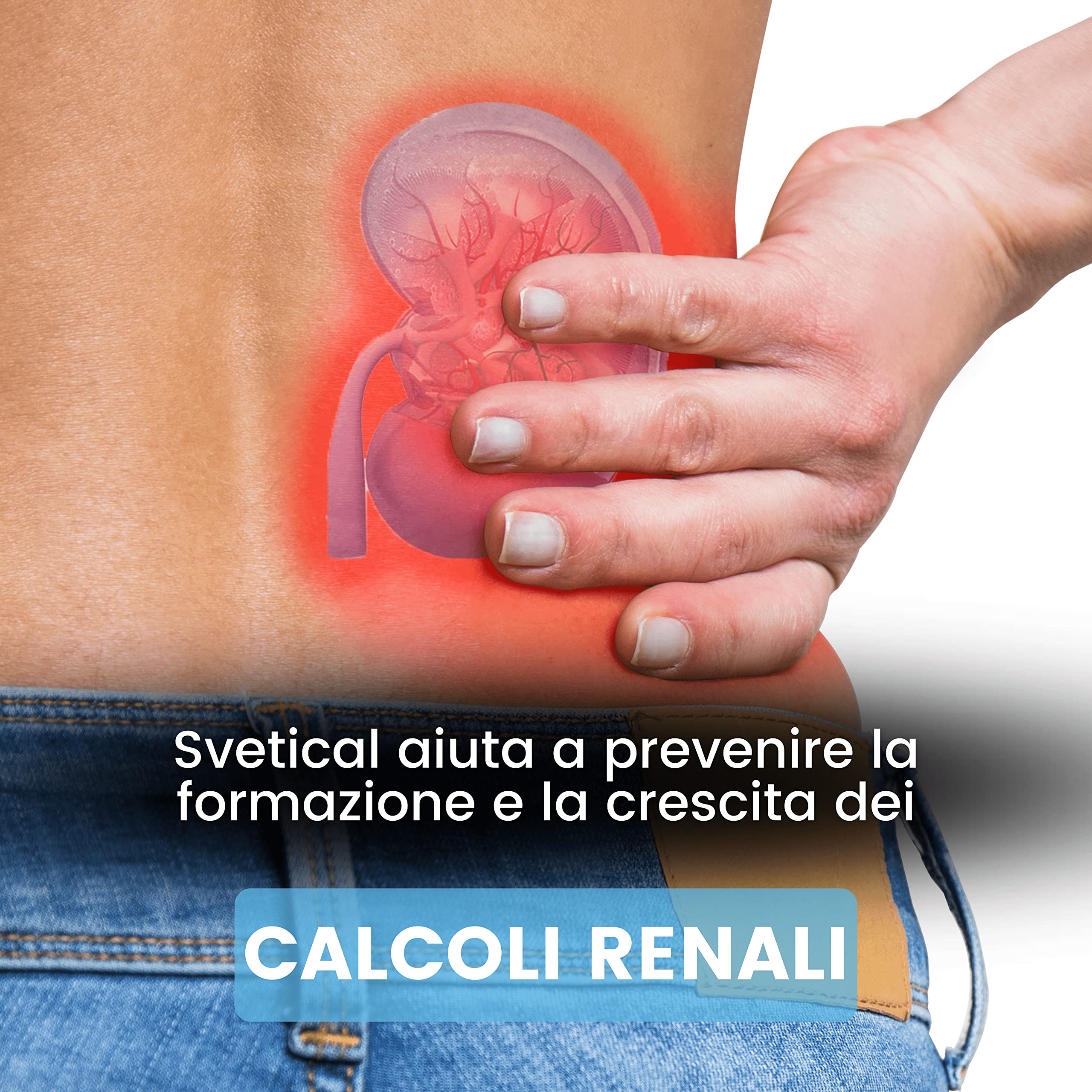 Svetical | Integratore che aiuta a prevenire la formazione e facilita l'espulsione dei Calcoli Renali | Con Spaccapietra, Mannosio e Cranberry | 30 Cpr