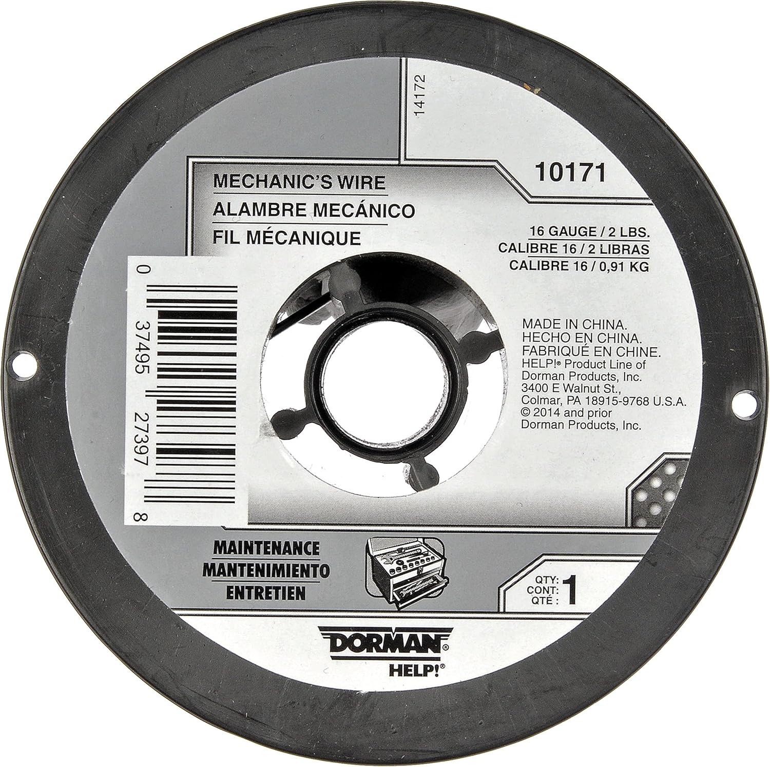 Dorman 10171 Mechanics Wire 16 Gauge 2 Pound Spool Universal Fit (Pack of 2)