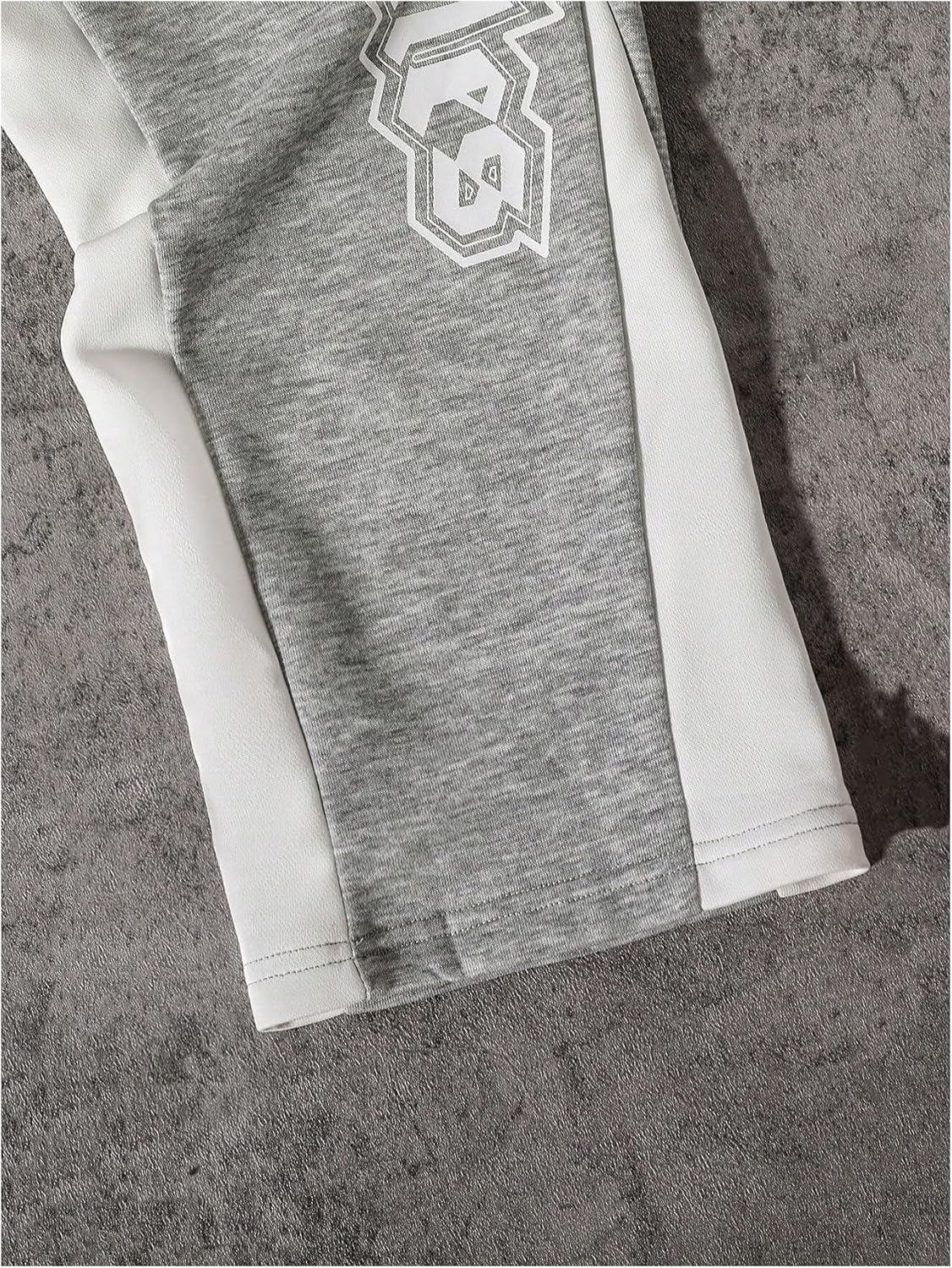 SHENHE Boy's Letter Print Elastic Waist Pants Wide Leg Pocket Athletic Sweatpants - Image 5