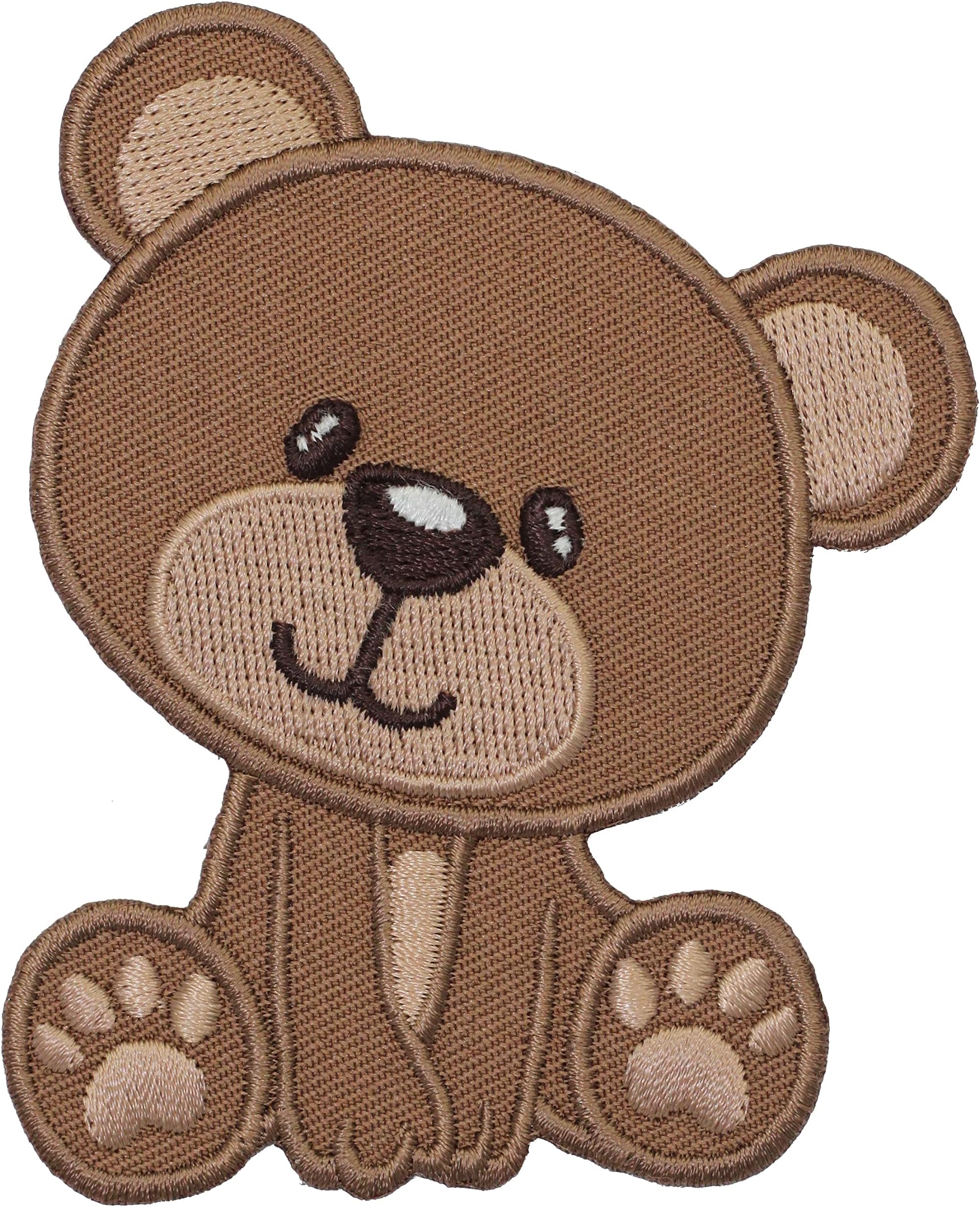 PatchMommy Teddy Bear Patch, Iron On/Sew On - Embroidered Applique Motif for Children Kids Baby
