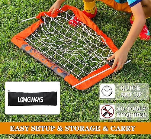 Miniatura 6 de Portería de fútbol Red plegable para niños y jóvenes Portería de fútbol interior + exterior con bolsa de transporte Fácil instalación Varios