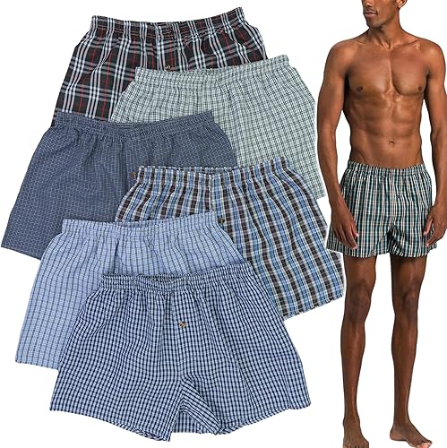 ToBeInStyle Calzoncillos bóxer clásicos multicolor para hombre en paquete de 3 o 6