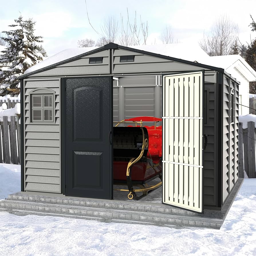 Amazon.com : Duramax Woodside Plus 10 x 8 (8.02 m2) Plastic Garden