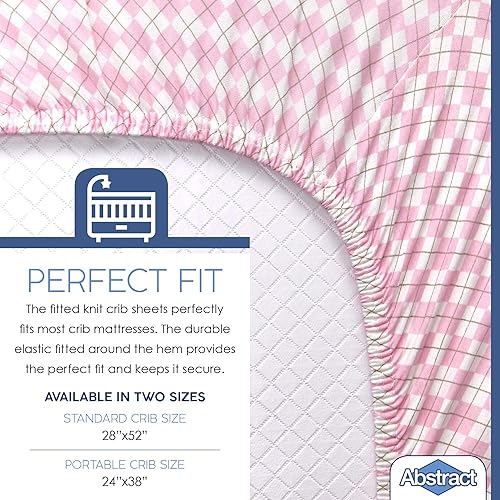 Vista 36 de Abstract Sábanas de algodón para cuna pequeñas – Pack n Play Sábanas bajeras – Sábanas ultrasuaves para cuna para niños y niñas – Universales