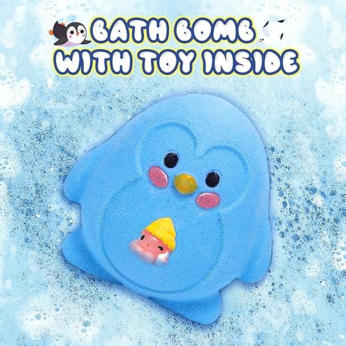 Miniatura 2 de Bombas de baño para niños con sorpresa en el interior, paquete de 8 bombas de baño para niños, juego de regalo de bombas de baño de burbujas