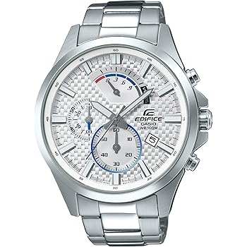 edifice silver watch