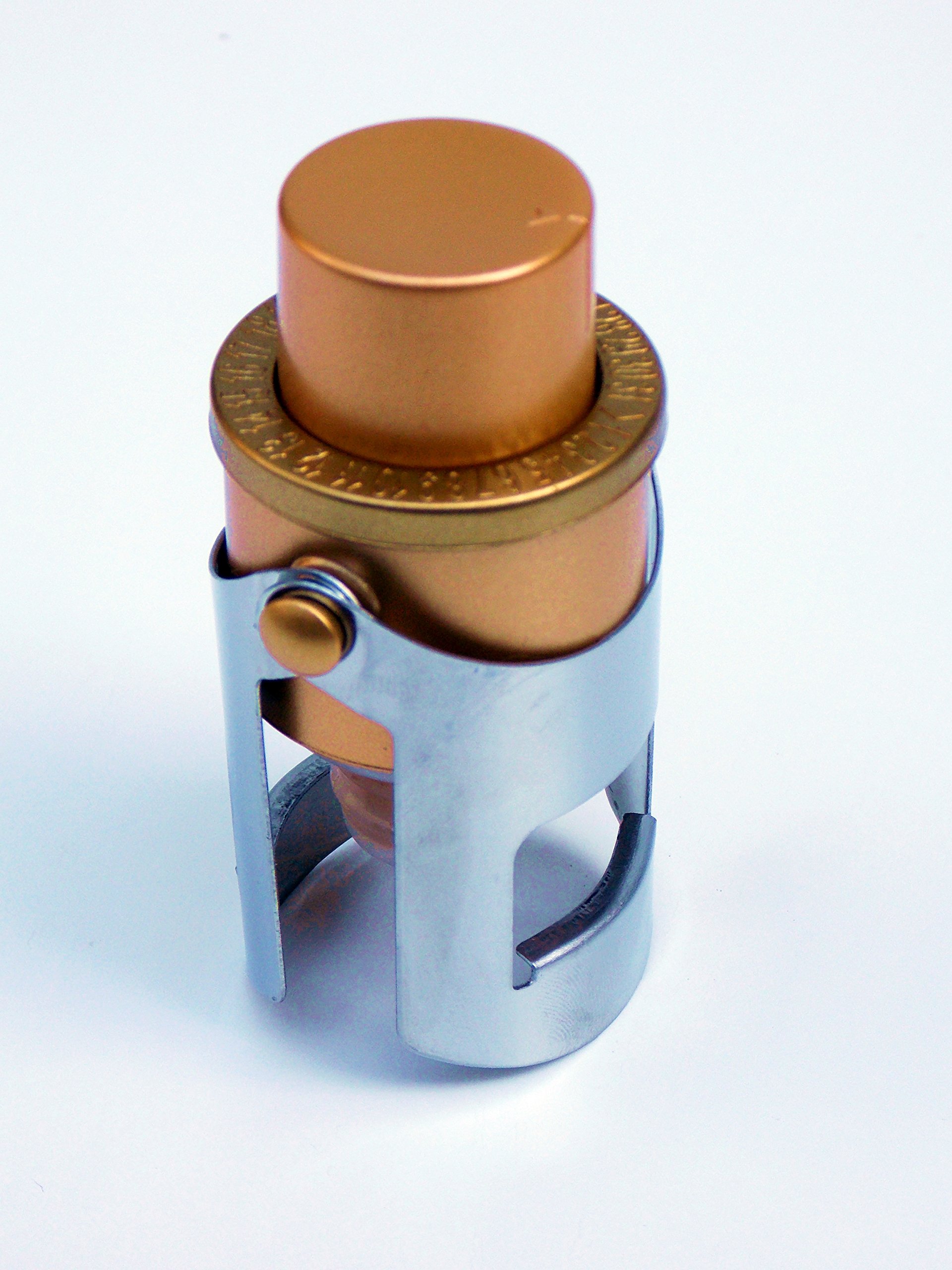 Champagne Stopper - Premium Rose Gold Sparkling Wine and Prosecco Bottle Cork with Sealing Cap Pump - Sealer Prevents Bubble from Leaking Keeping Your Fizz Fresh and Bubbly