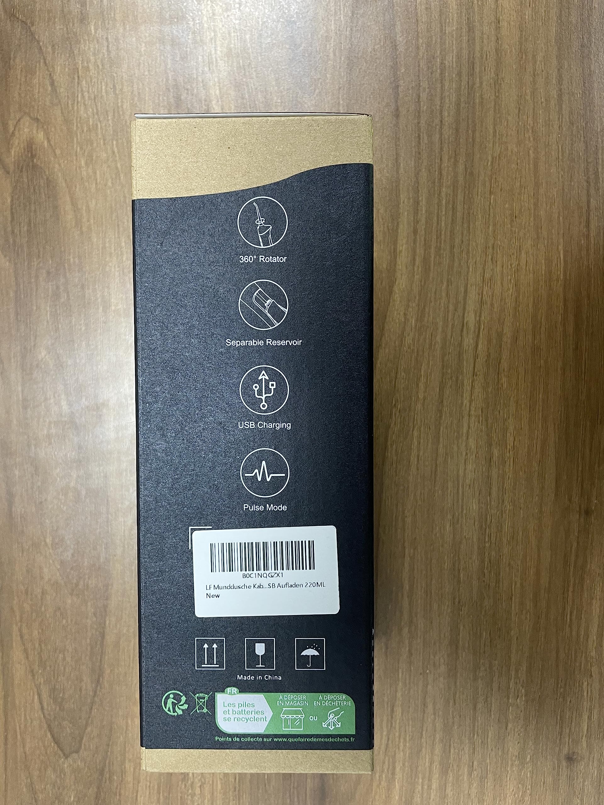 LF Water Dental Flosser for Teeth with 6 Jet Tips, 4 Modes, Professional Cordless Cleaner Picks for Teeth Cleaning, IPX7 Waterproof, Portable, Rechargeable Power Floss Oral Irrigator for Home Travel