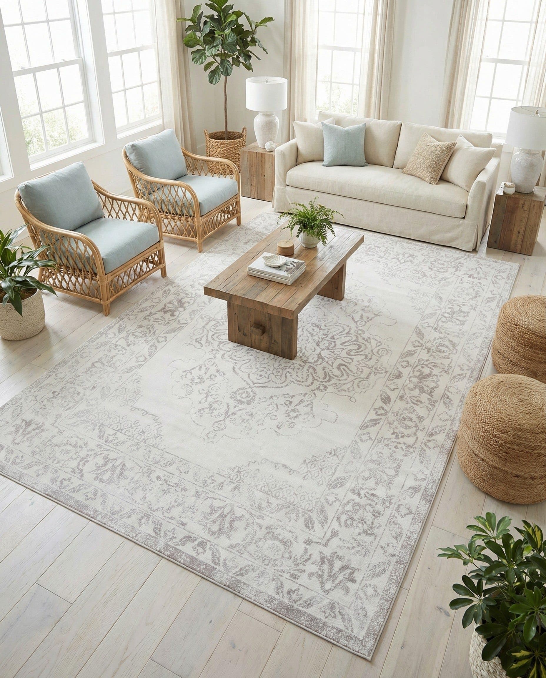 Amazon.com: Rugs.com - Oxford Rug – 10' x 14' 1 Ivory Easy-Clean
