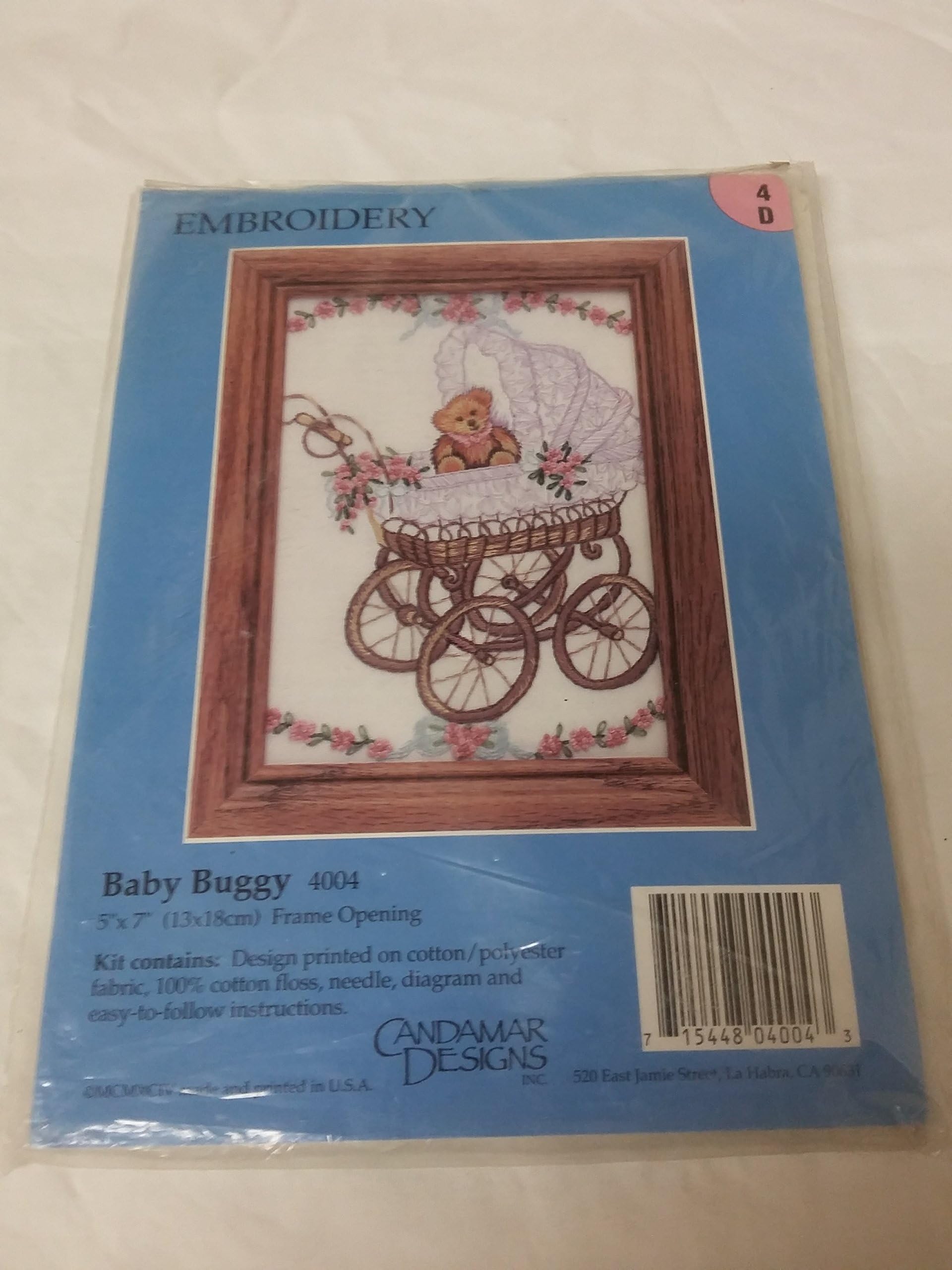 Candamar Designs Embroidery Baby Buggy 4004