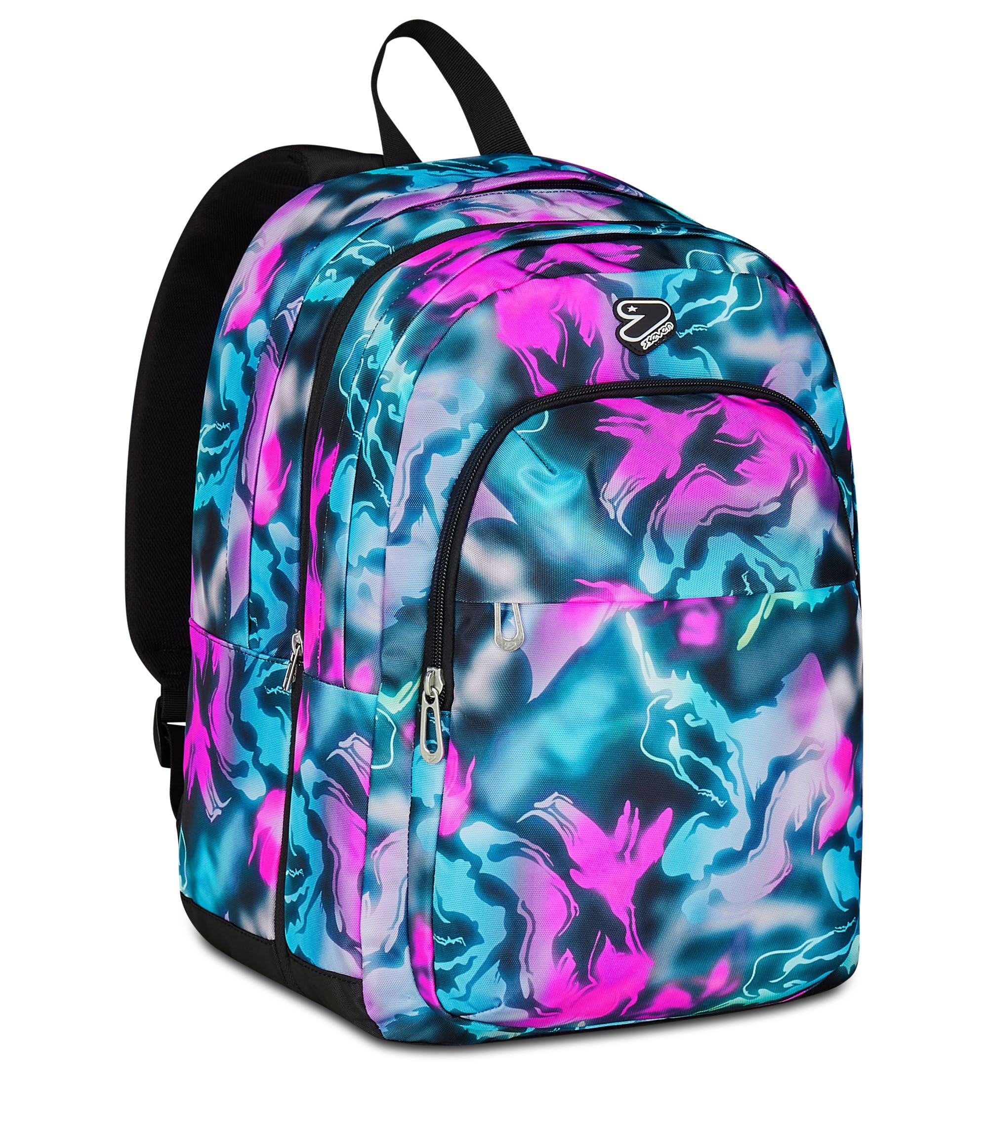 Seven Zaino Scuola Pro XXL Detach con Cuffie Wireless, Fucsia, Tasca Interna Porta PC e Tasca Laterale per Borraccia, 33 L, Scuola Media e Superiore, Zaino Ragazza