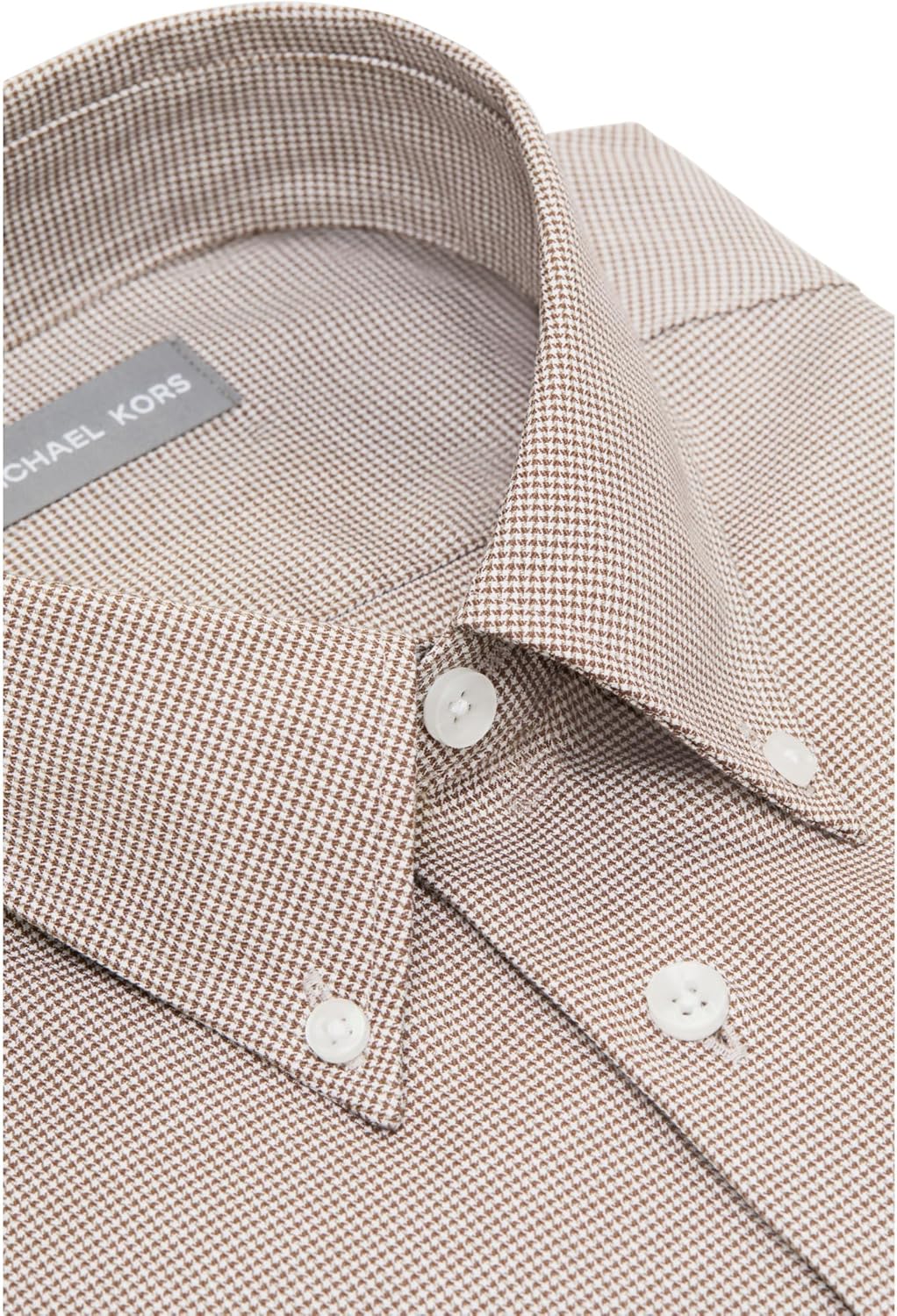 Michael Kors Men's Dress Shirt Ultra Wrinkle Free Stretch Regular Fit
