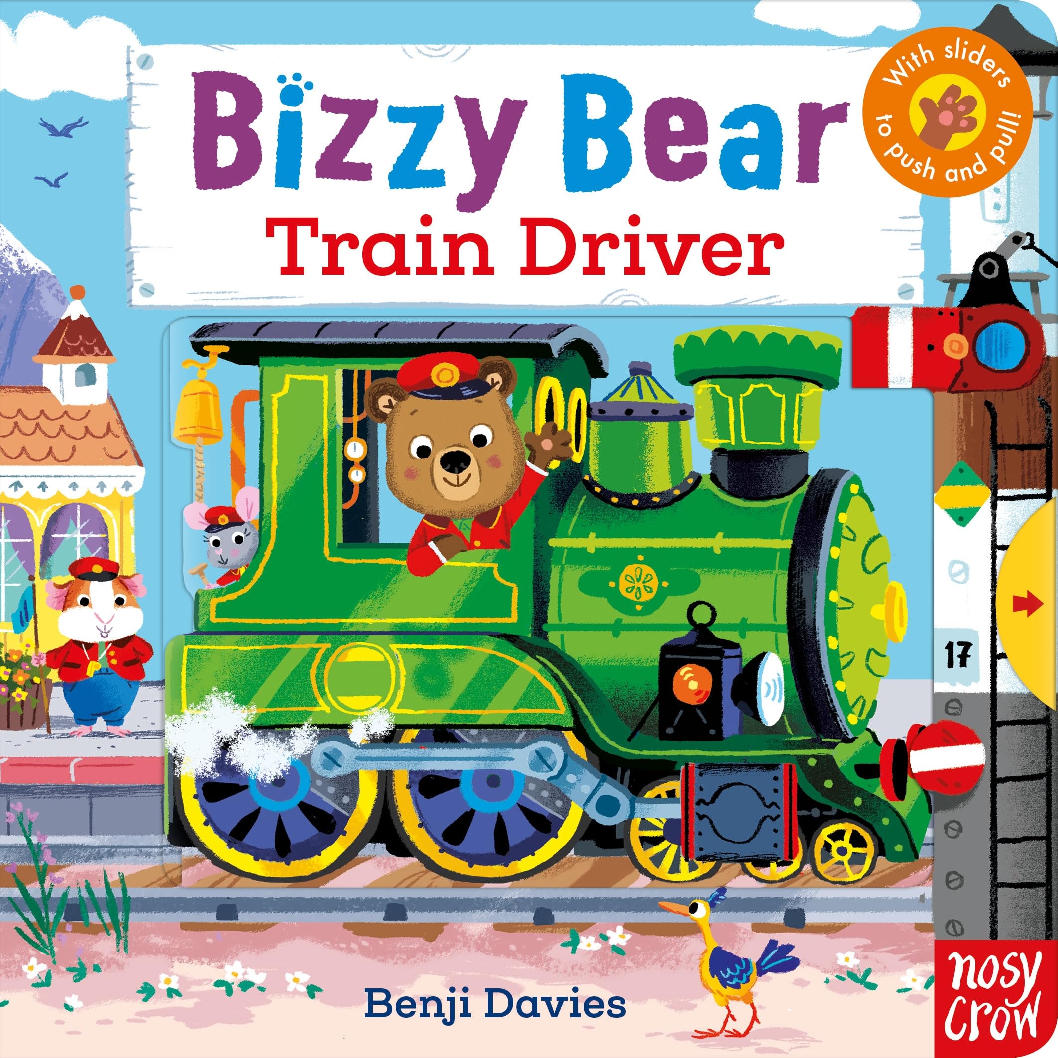 Benji Davies Bizzy Bear Train Driver Interactive Board Book for Toddlers