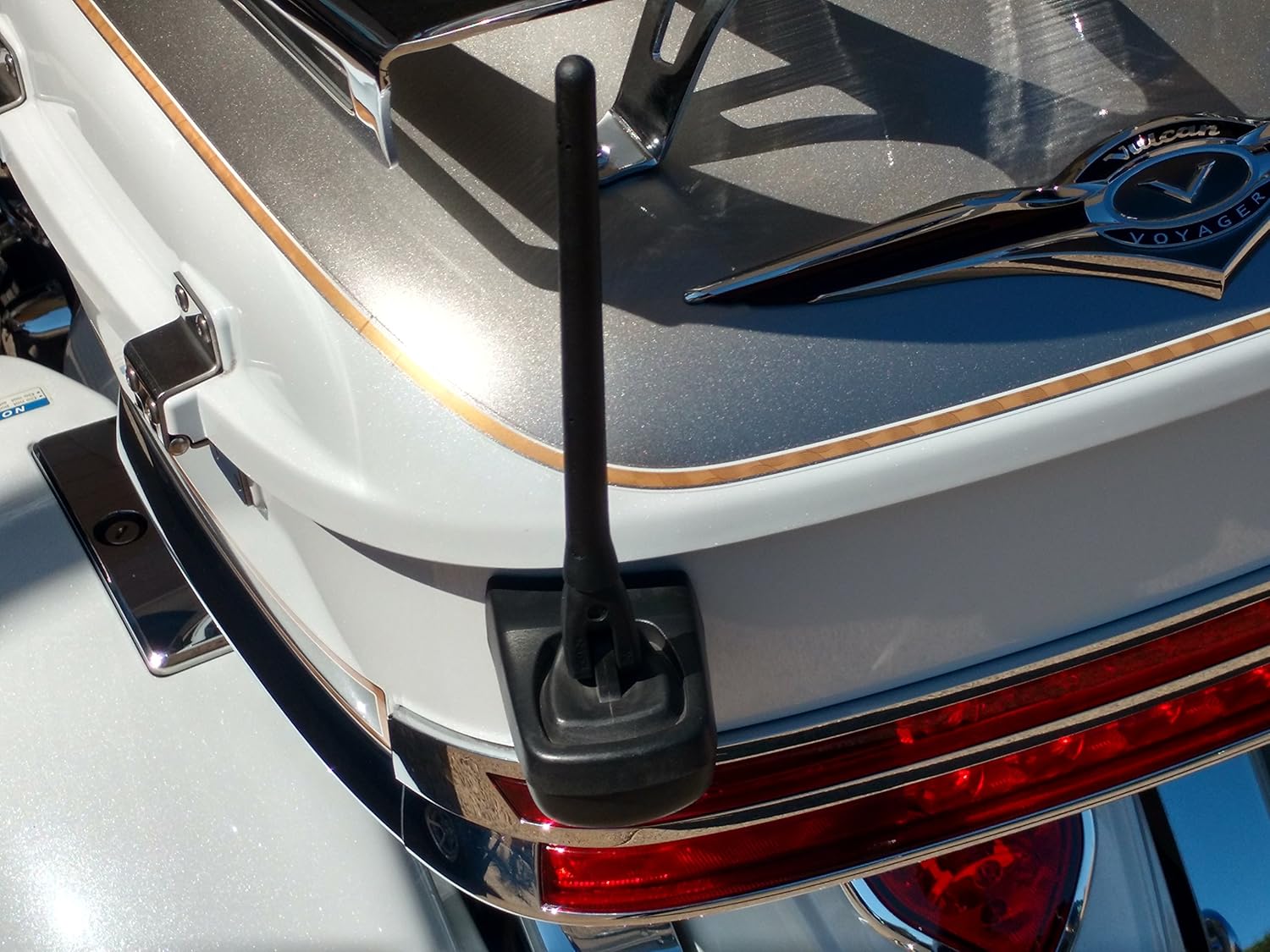 AntennaMastsRus - The Original 6 3/4 Inch is Compatible with Kawasaki Vulcan Vaquero | Voyager (2009-2023) (All Models) - Short Rubber Antenna - Internal Copper Coil - Premium Reception