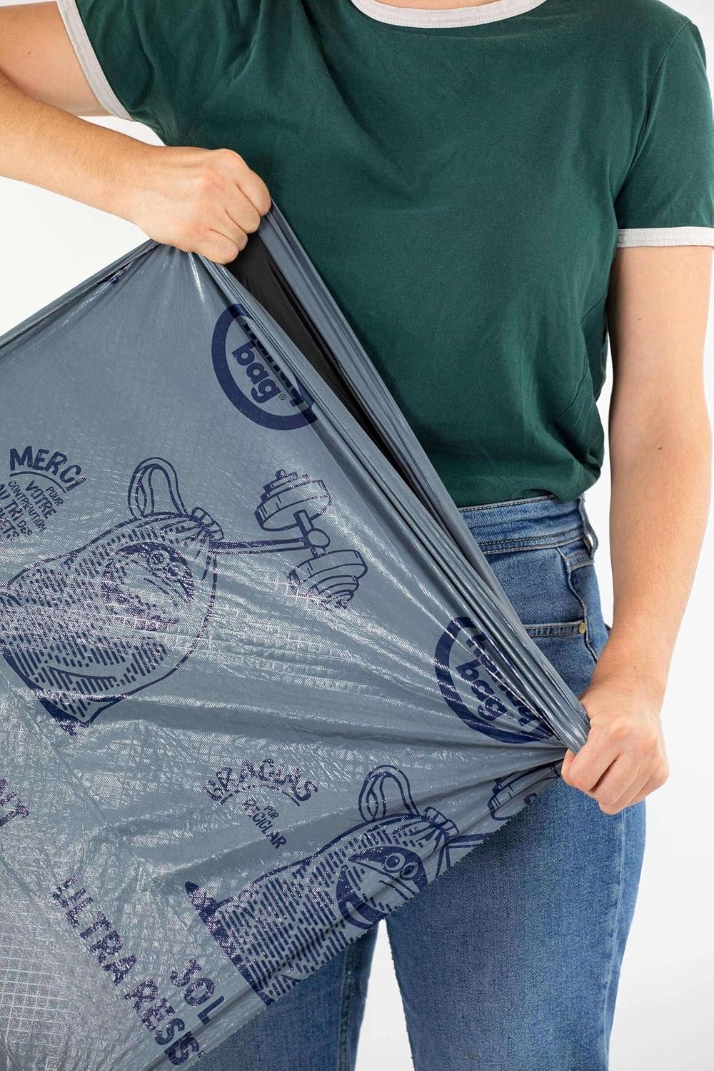 Handy Bag Sacs Poubelle 50L Ultra Résistants: Anti-fuite & 100% Recyclés - Image détaillée