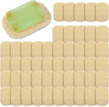 WLLHYF 50 Pcs Soap Savers Pads Draining Lift Pad Non-Slip Soap Holder Pad Dish Soap Holder Bar Draining Soap Bar Mat Soap Saver Dish for Shower Kitchen Bathroom