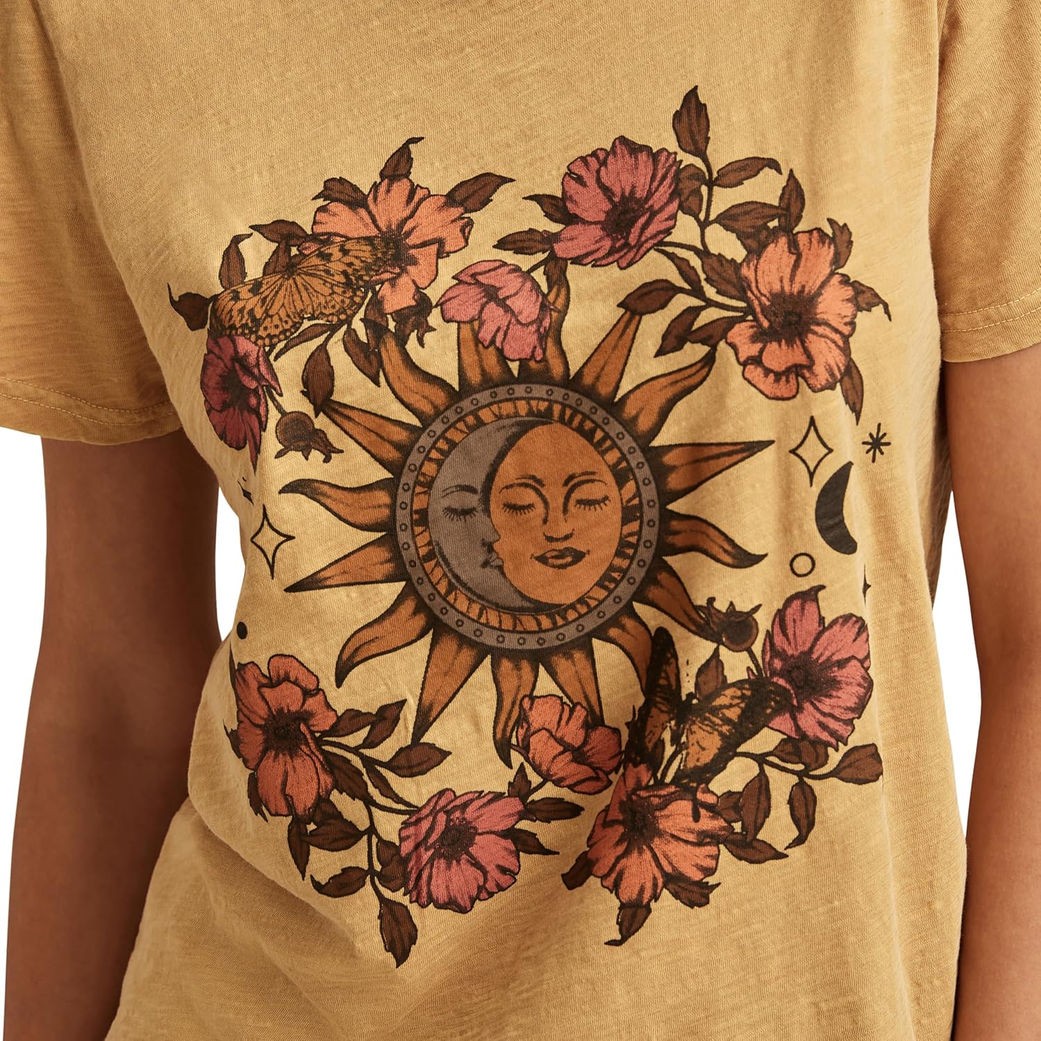 Lucky Brand Womens Lucky Brand Classic Crew Neck Tee - Image 3