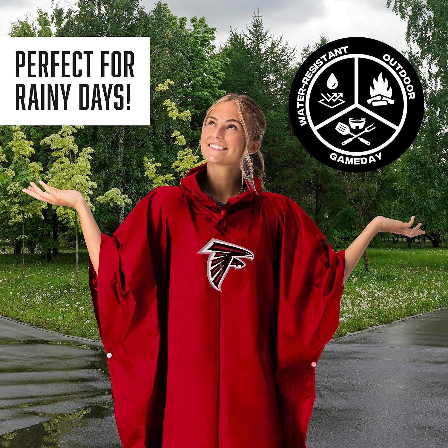 Northwest NFL Unisex Deluxe Pullover Poncho