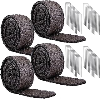 Rubber Mulch for Landscaping 4 Pack 120“ L x 4.5”W Recycled Garden Edgin...