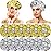 12 Pieces Deep Conditioning Caps Aluminum Foil Reusable Hair Processing Hair Coloring Shower Caps for Home Salon Use(12 Inch,Golden, Silvery)