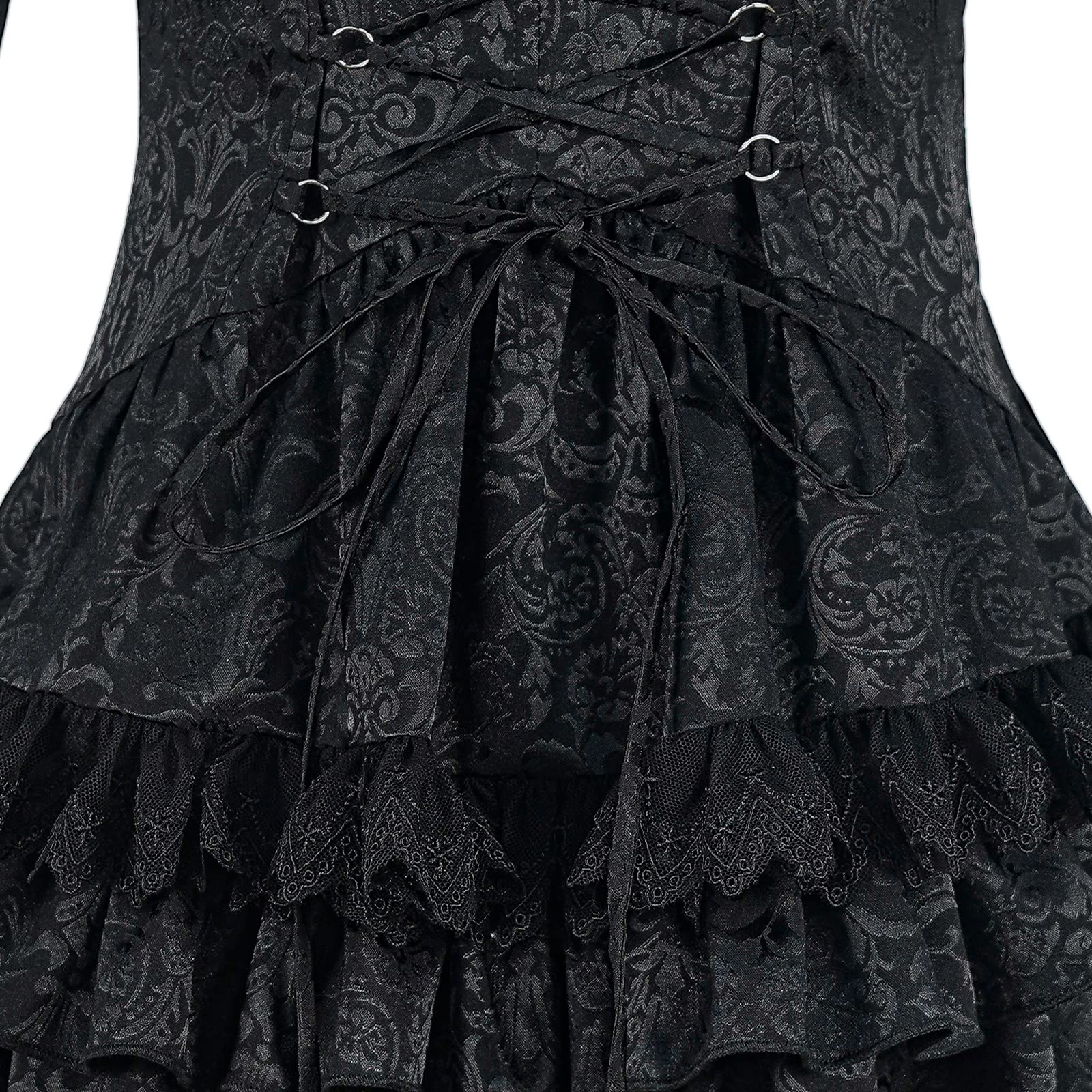 Camicia Vittoriana Medievale da Donna Stand Collare Manica Flare Gotico Steampunk Corte Camicia Top
