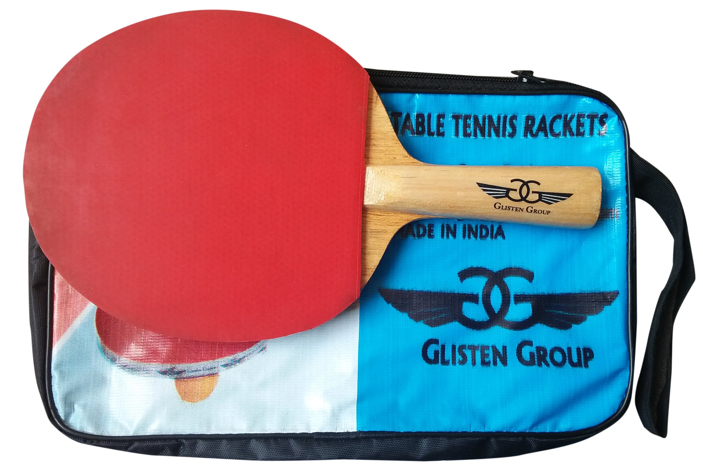 Glisten Group Table Tennis Racquet Bag/Carry Pouch (6) 1
