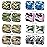 FRESINIDER 16 Rolls Self Adhesive Wrap Athletic Tape Gauze,Medical Bandage,Breathable Elastic Cohesive Bandage for Sports Injury & Pet (Camo)