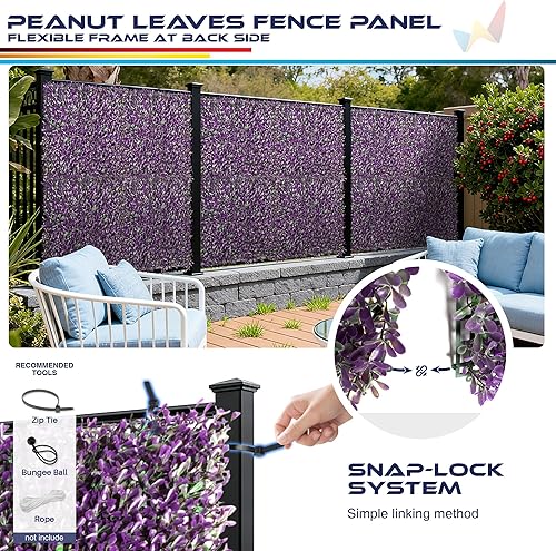 Miniatura 206 de Windscreen4less 6 paneles artificiales de boj de 20 x 20 pulgadas, seto topiario, plantas, hierba, pantalla de privacidad para exteriores, Boj