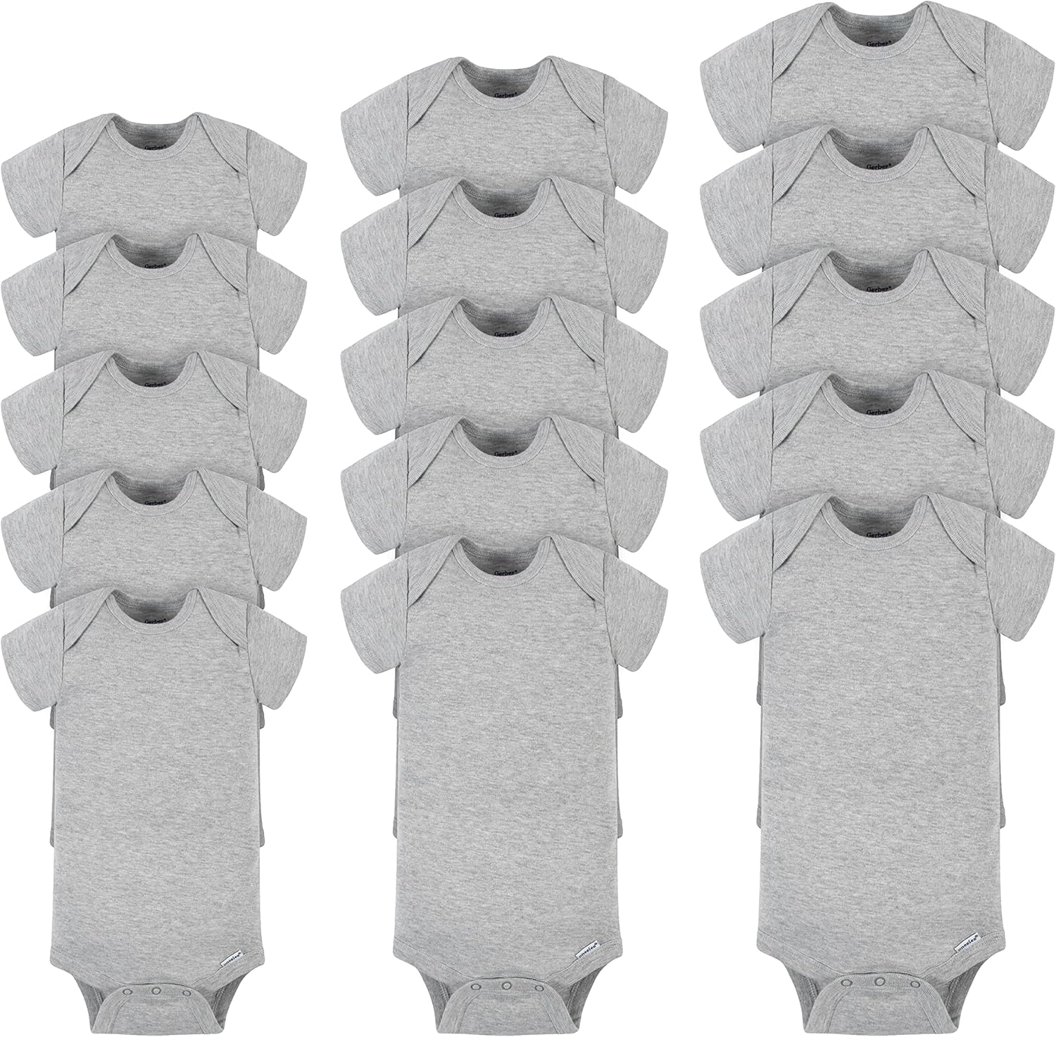 Gerber Unisex Baby 15 Piece Onesies Bodysuit Multi Size Pack