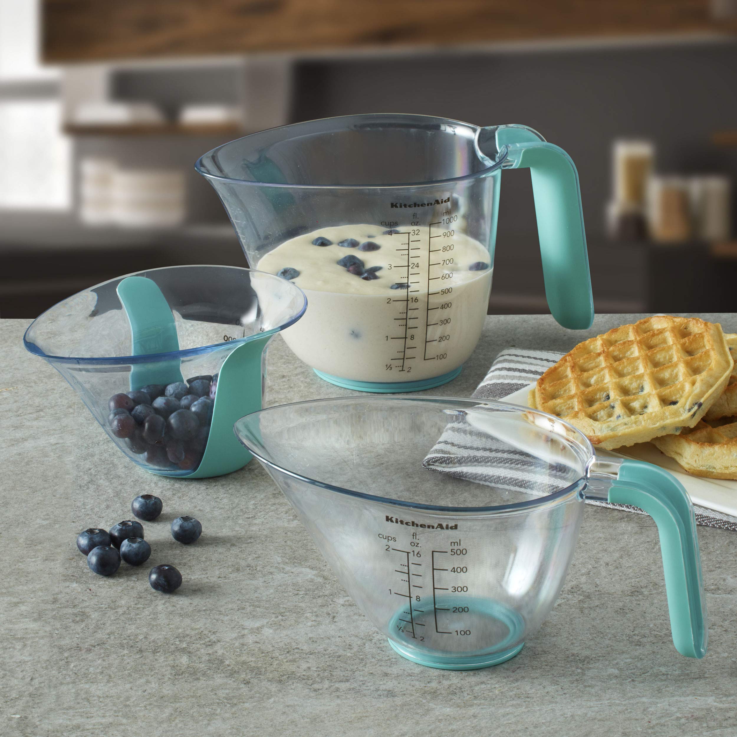 KitchenAid KO298OSAQA Gourmet Messbecher, Kunststoff, Aqua Sky