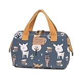 Smrcom Makeup Bag Cosmetic Bag For Women Girl Travel Makeup Bag Toilet Bag Zipper Organizer Bag Waterproof (Blue deer)
